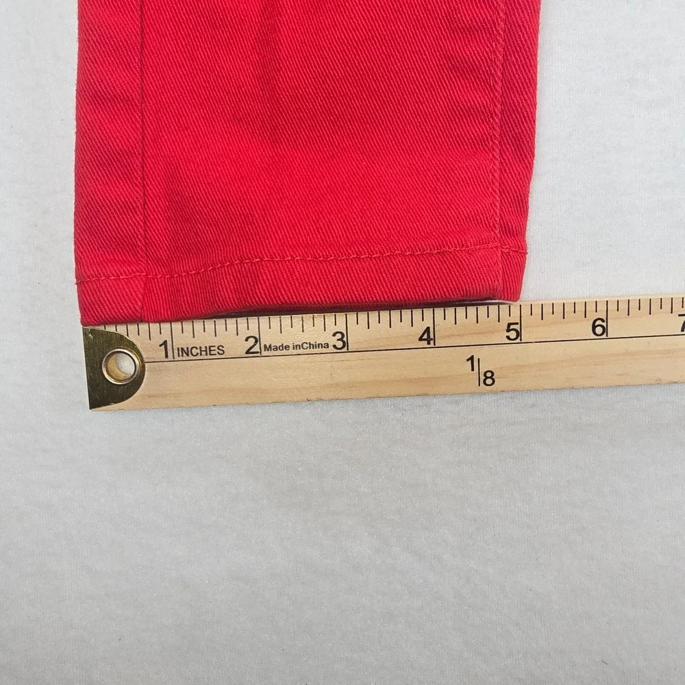 Blue Asphalt Red Skinny Jeans Womens Size 1 Low Rise Stretch Denim Pants
